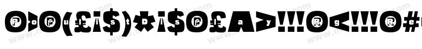 PopulistDisplay Rg Regular字体转换